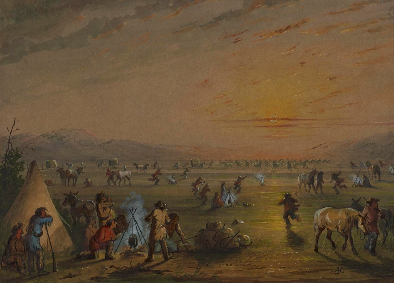 Catching Up by Alfred Jacob Miller