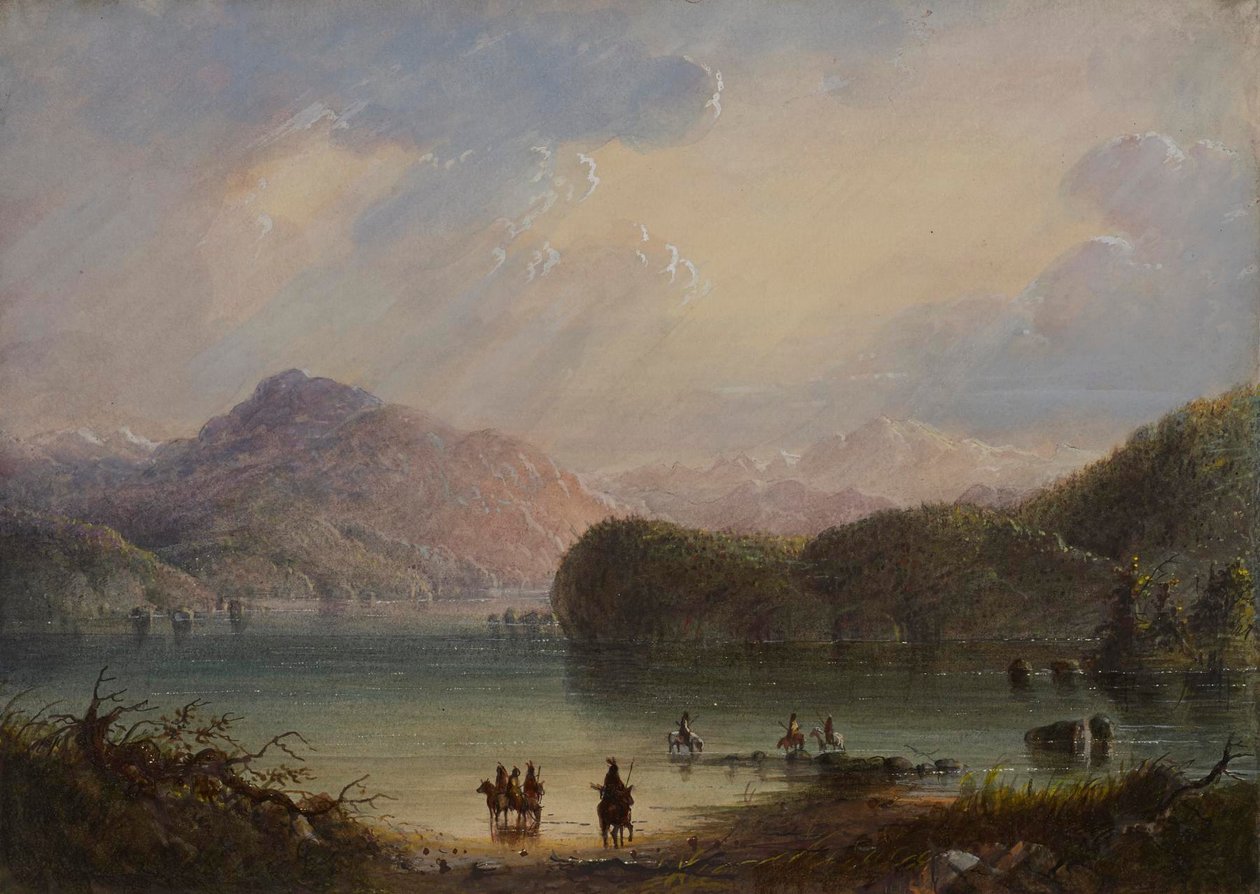 Lake Scene by Alfred Jacob Miller