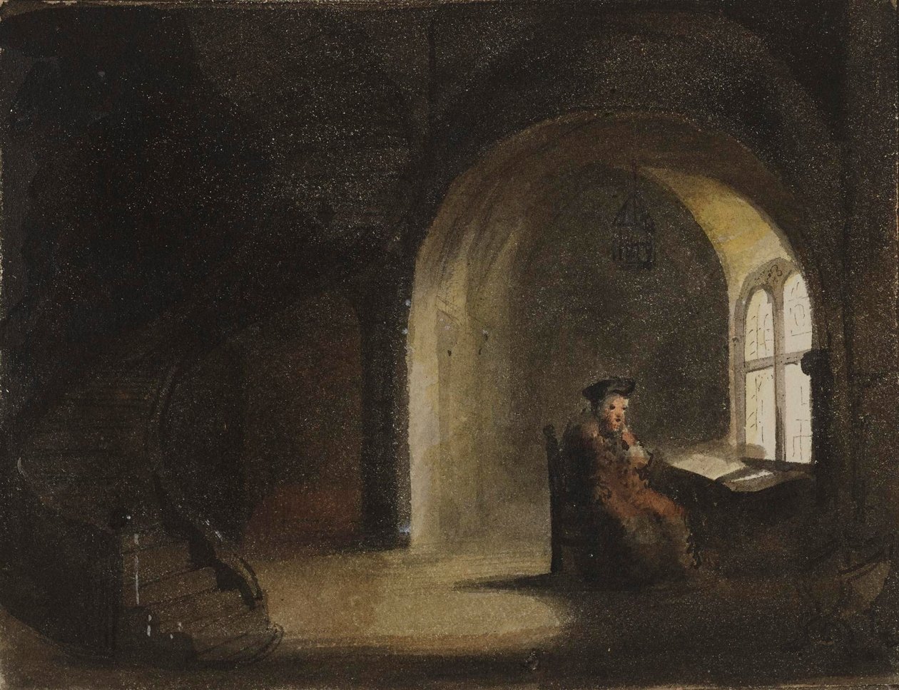 Man Seated by a Window by Alfred Jacob Miller