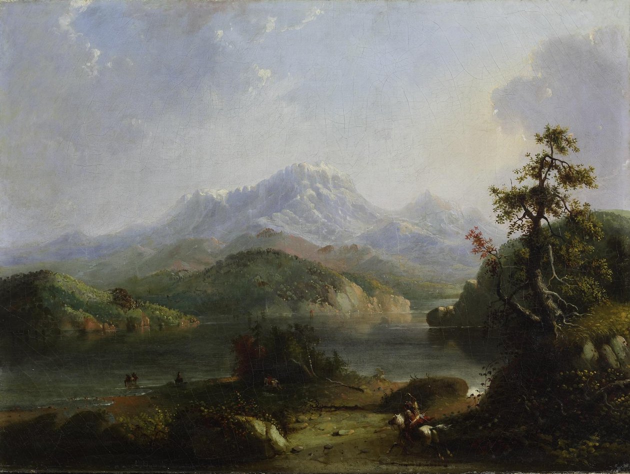 Rocky Mountain Scene, Wind River Mountains by Alfred Jacob Miller