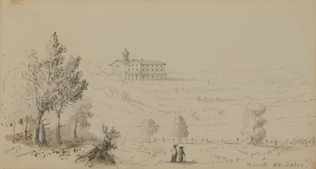 View of Mount de Sales by Alfred Jacob Miller