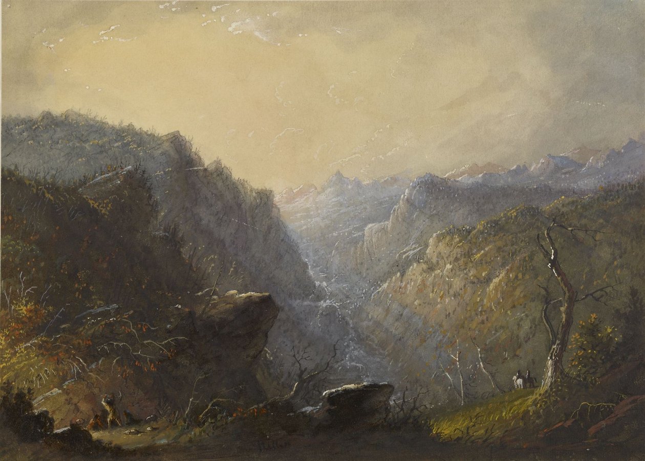 Wild Scenery (Making a Cache) by Alfred Jacob Miller
