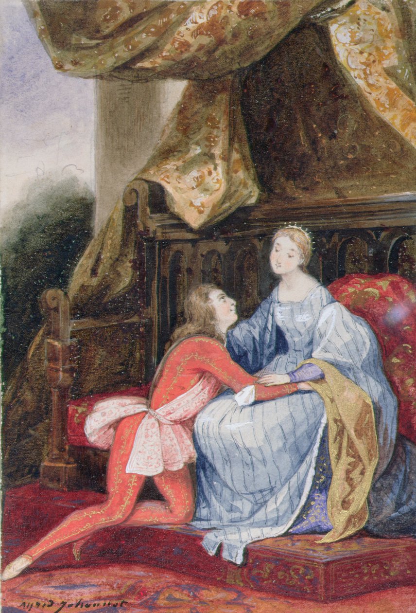 Courtly Love, c.1830 by Alfred Johannot