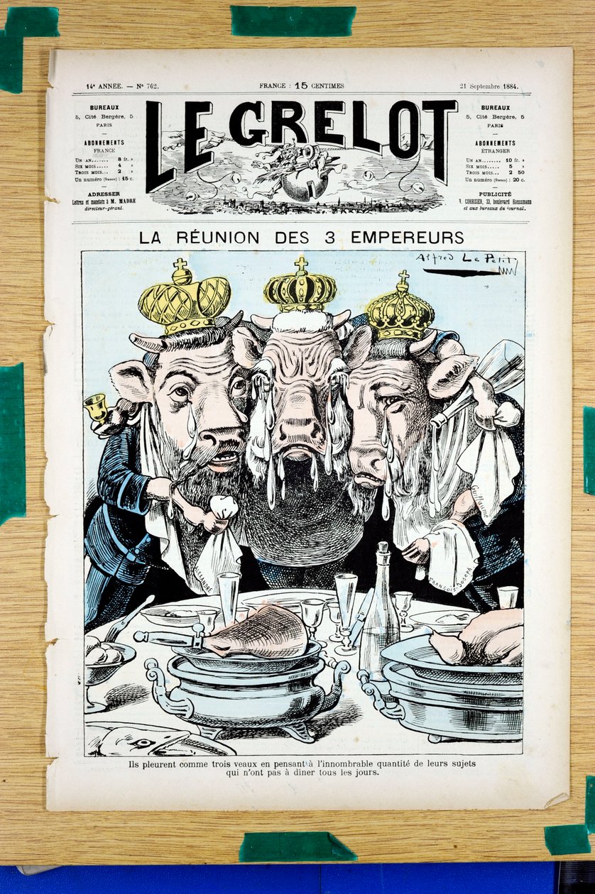 Cover of Le Grelot, Satirical in Colors by Alfred Le Petit