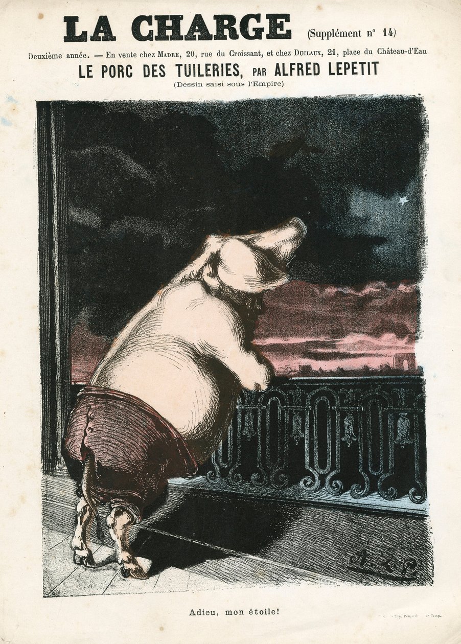 La Charge (1870), number 15, Satirical in Colors by Alfred Le Petit