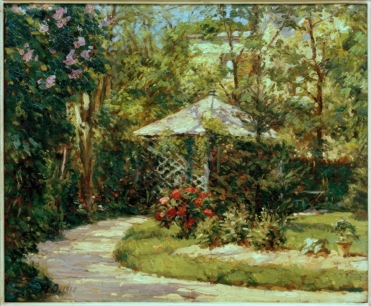 Garden with Pavilion by Alfred Nathaniel Oppenheim