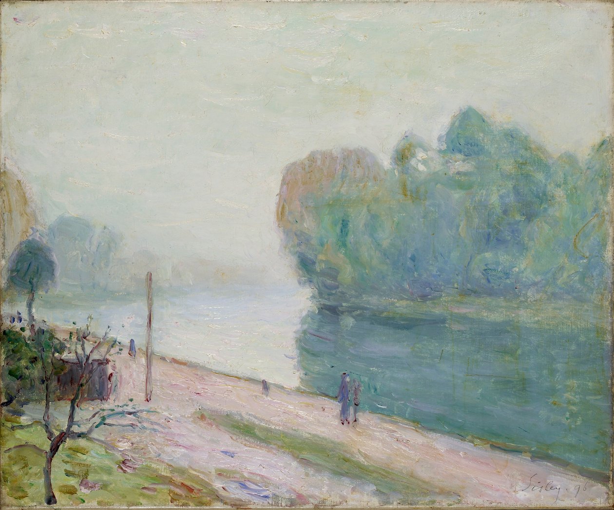 A Bend in the River Loing by Alfred Sisley