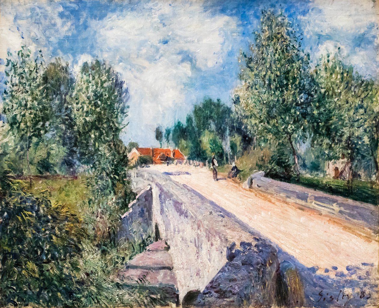 Little Bridge Near Moret by Alfred Sisley