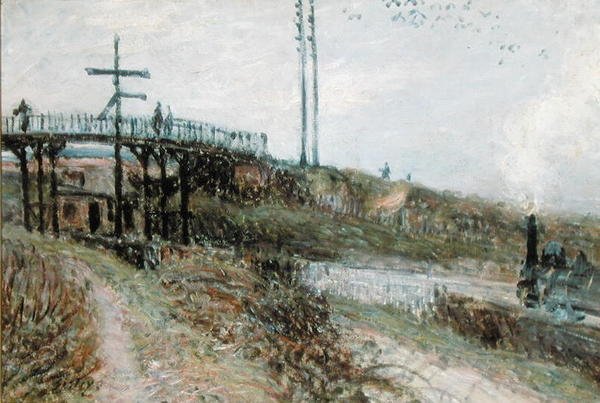 The Footbridge over the Railway at Sevres, c.1879 by Alfred Sisley
