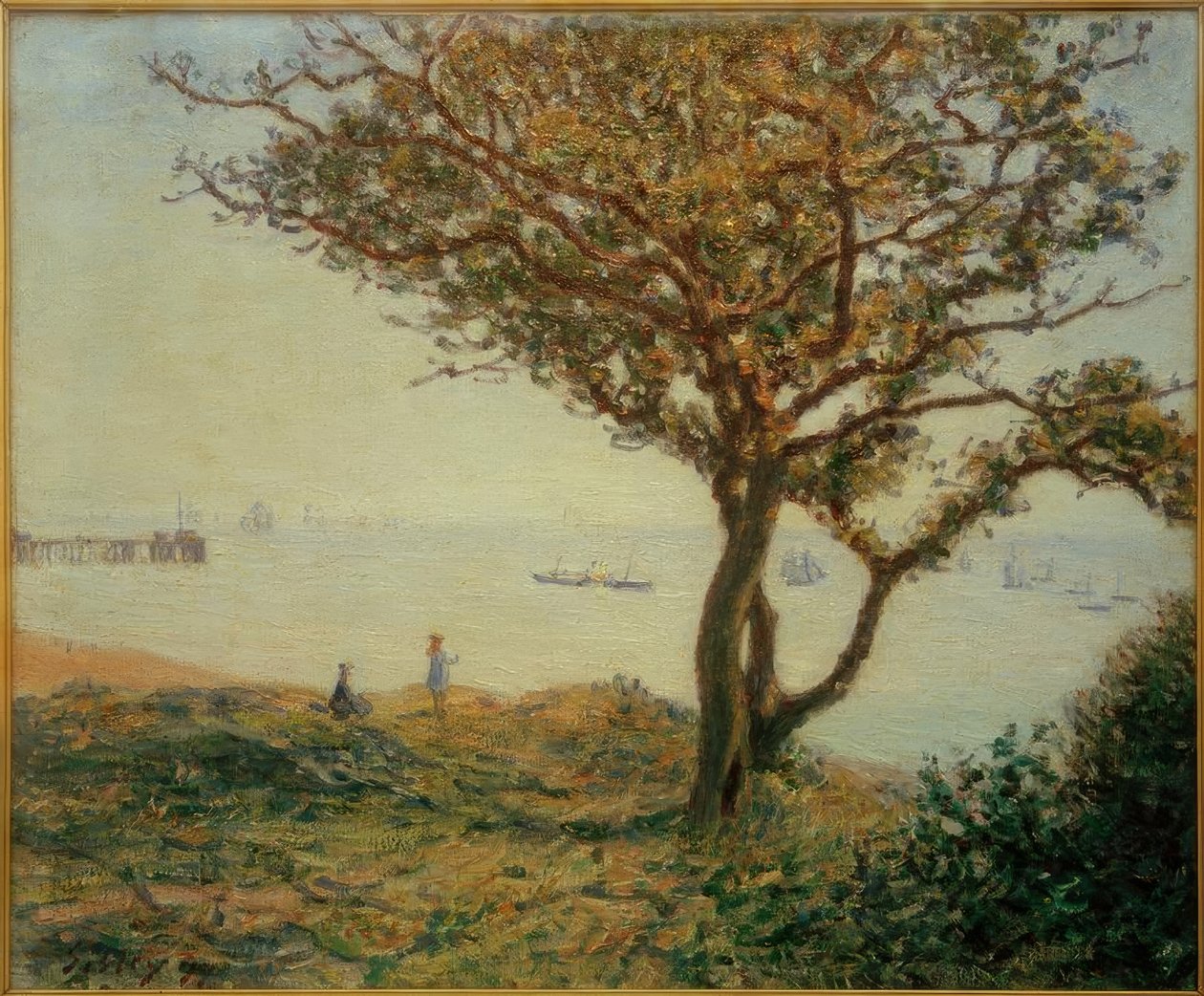 The Roadstead of Cardiff (Boats in Cardiff Bay) by Alfred Sisley
