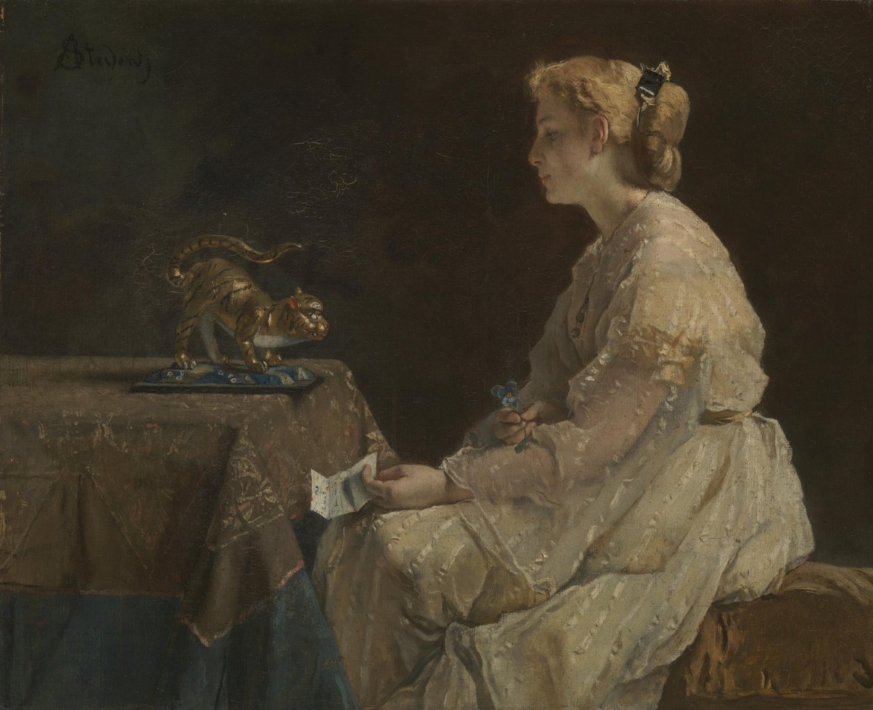 The Present by Alfred Emile Stevens