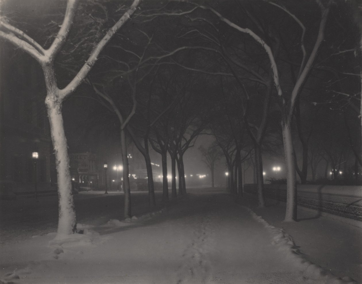 An Icy Night by Alfred Stieglitz