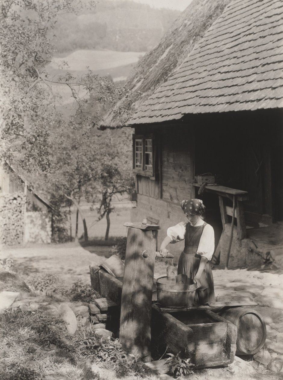At the Pump, Black Forest by Alfred Stieglitz