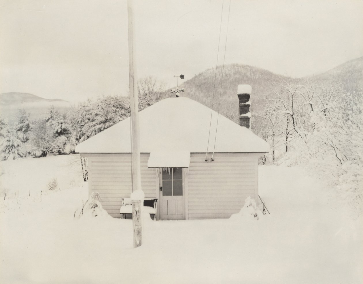 First Snow and the Little House by Alfred Stieglitz