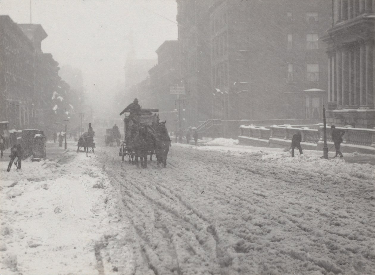 Winter on Fifth Avenue by Alfred Stieglitz