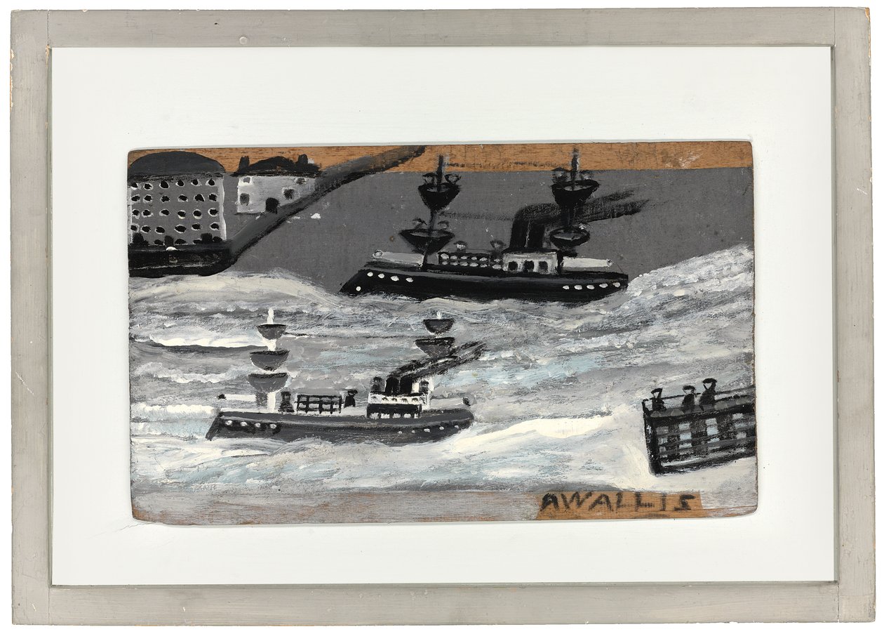 Gunboats in wartime by Alfred Wallis