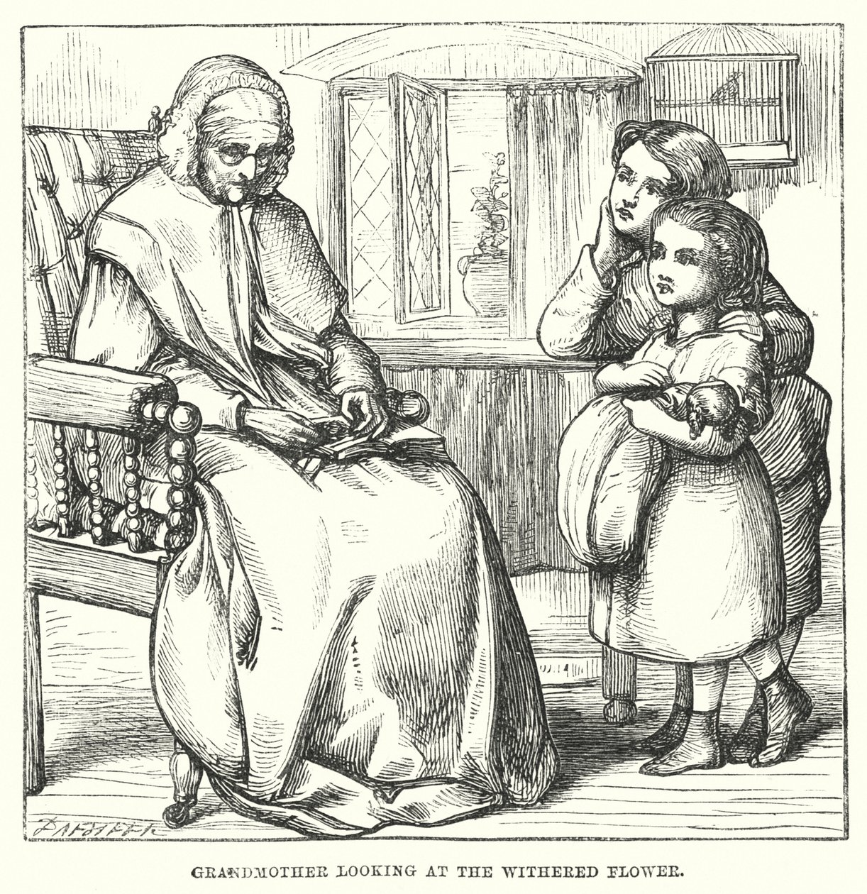 Hans Christian Andersen: Grandmother by Alfred Walter (after) Bayes