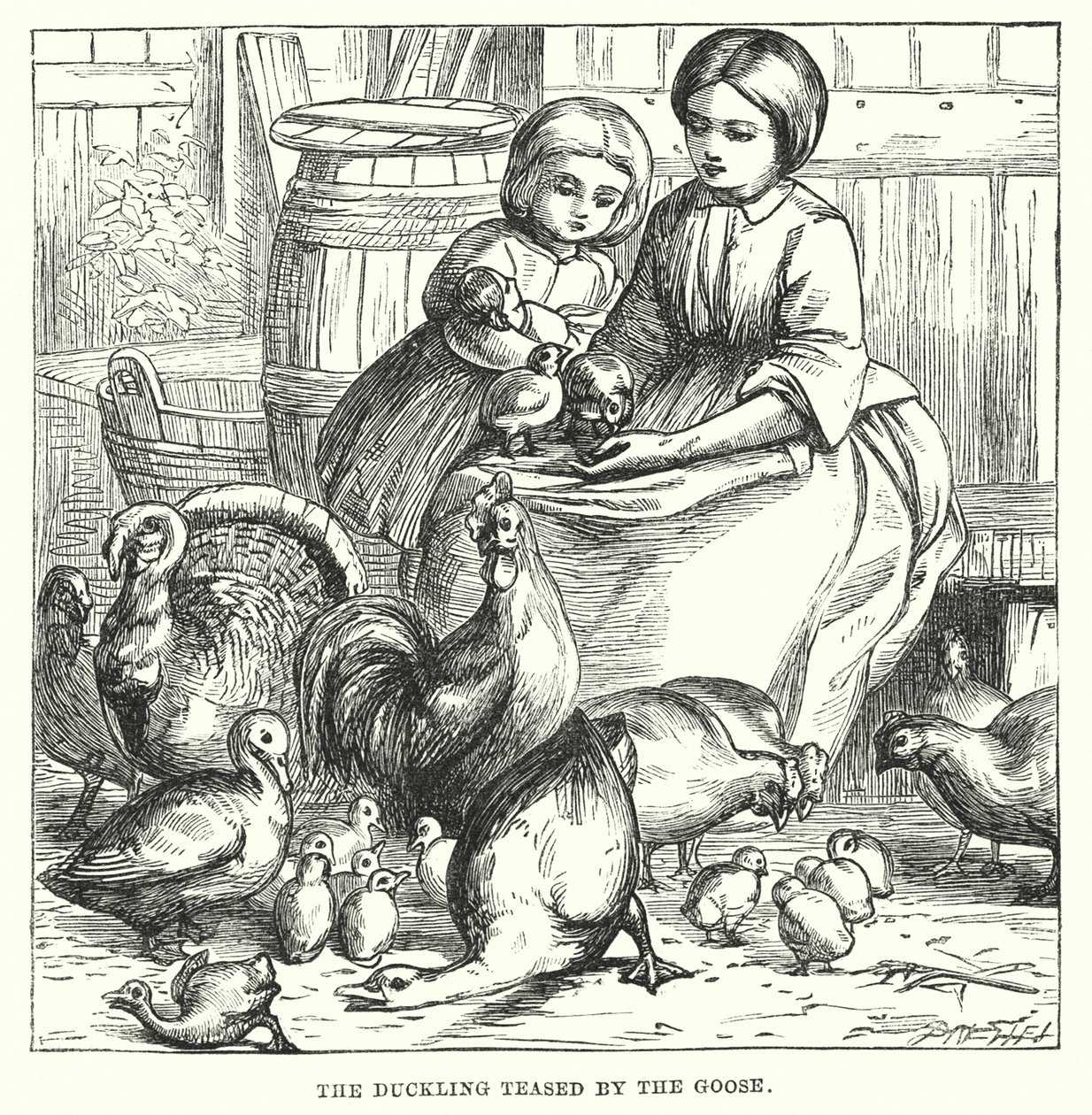 Hans Christian Andersen: The Ugly Duckling by Alfred Walter (after) Bayes