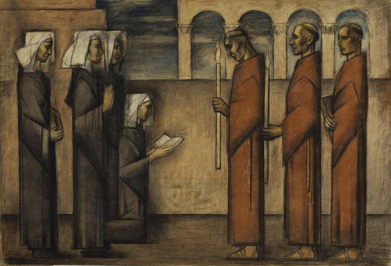 Friars and Nuns, c.1934 by Alfredo Ramos Martinez