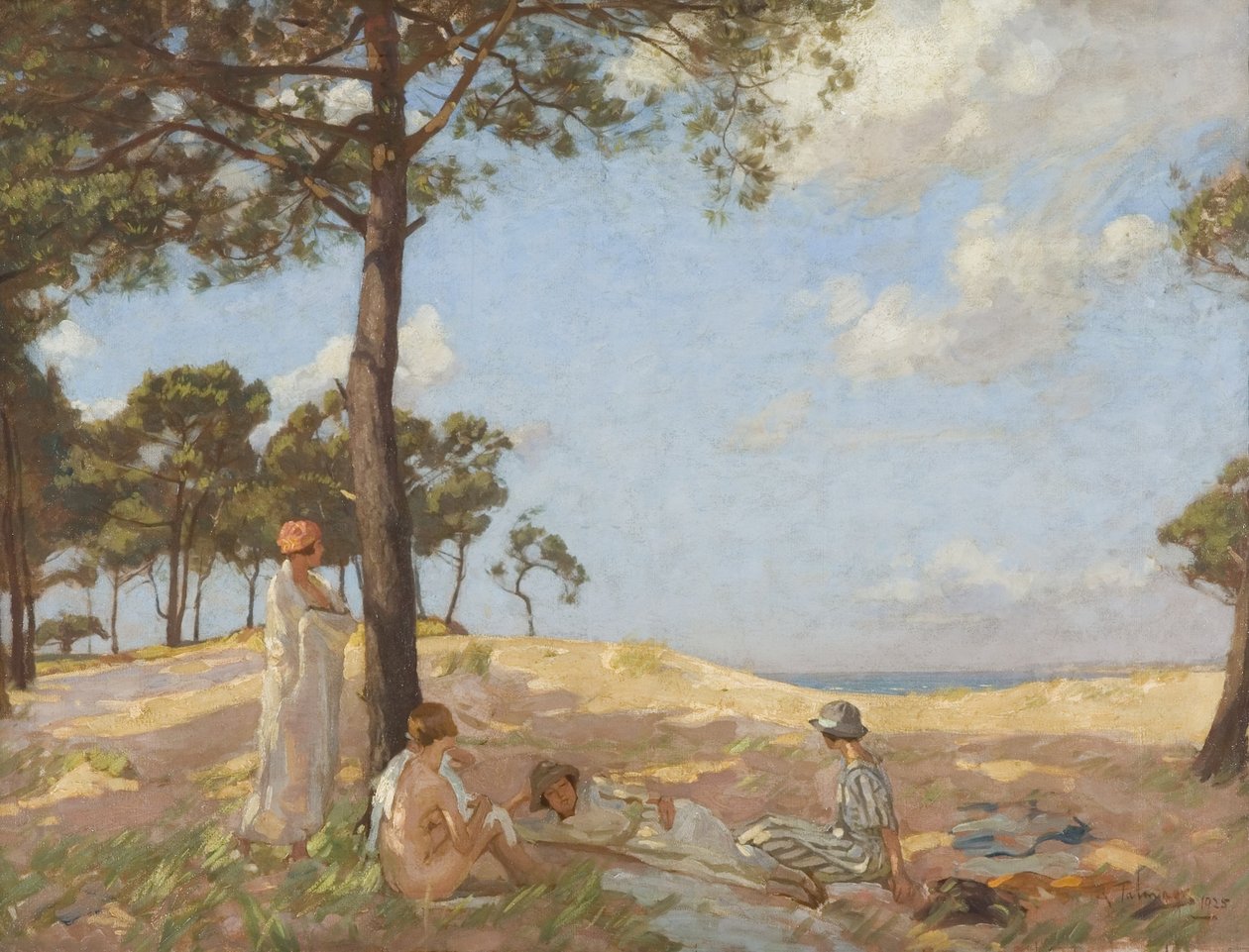 Bathers, Pas de Calais by Algernon Mayow Talmage