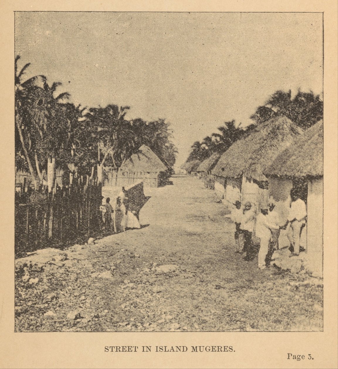 Street in Island Mujeres by Alice D. Le Plongeon