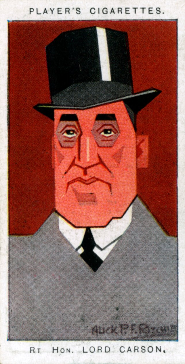 Edward Carson, 1st Baron Carson, Ulster leader and advocate, 1926 by Alick P. F. Ritchie