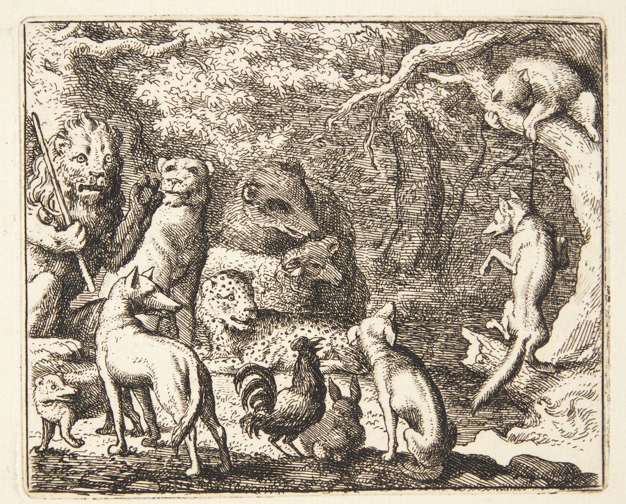 Renard Asks for Permission to Confess by Allaert van Everdingen
