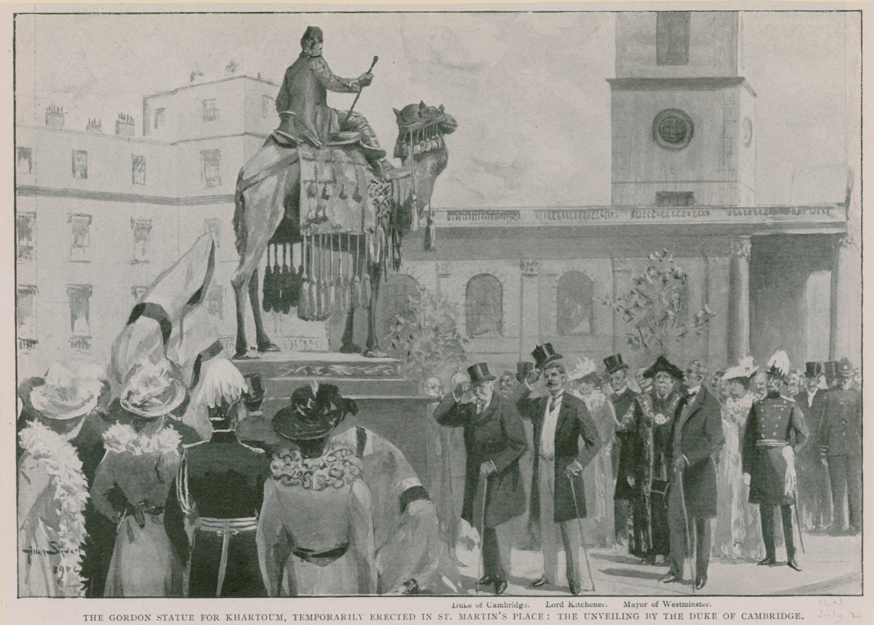 The Gordon Statue for Khartoum, Temporarily Erected in St Martin