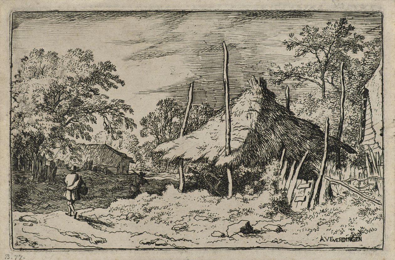 Wheel Beneath an Adjustable Shelter by Allart van Everdingen