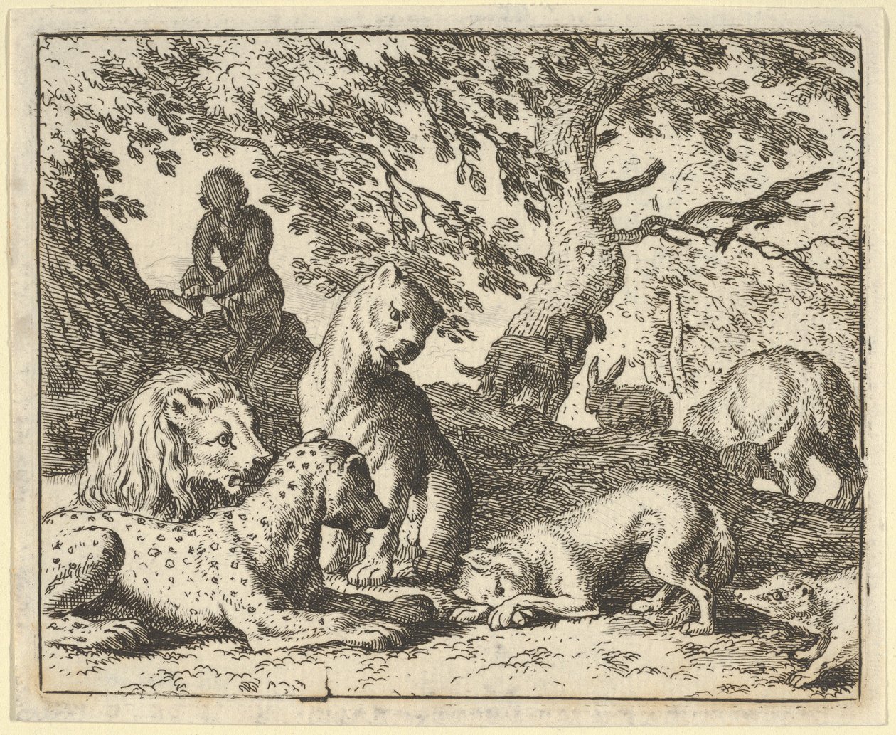 Renard Falsely Accuses His Father of Conspiring Against the Lion by Allart van Everdingen