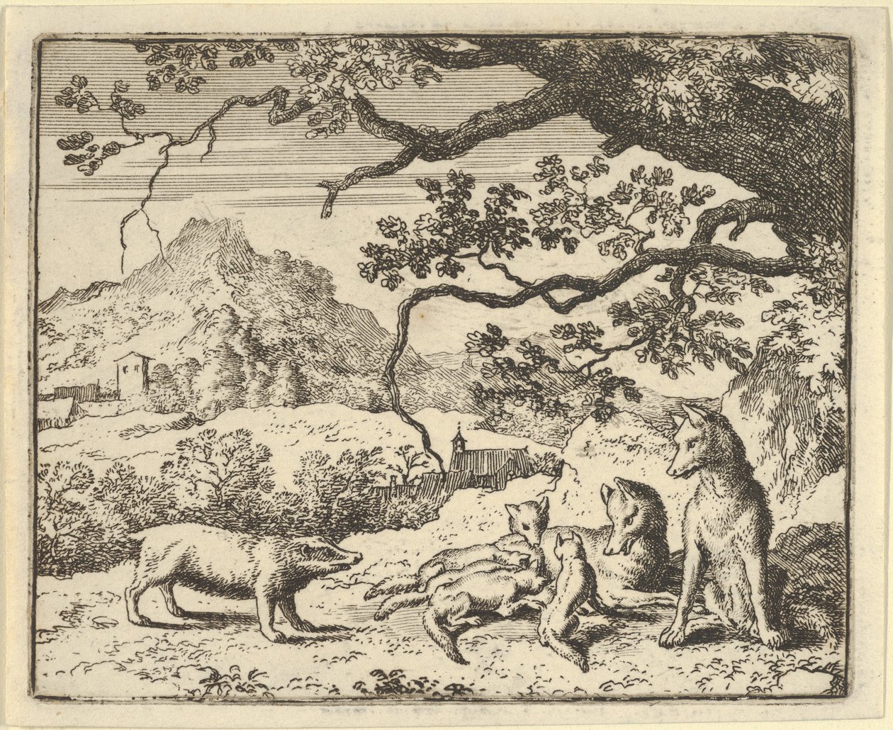 Renard Receives a New Citation from the Badger, 1650-75 by Allart van Everdingen