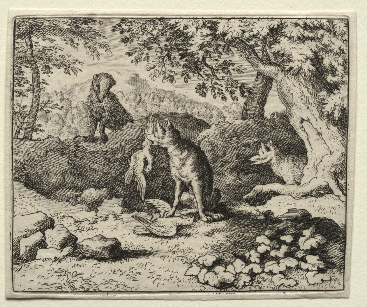 Reynard the Fox: Badger Comes to Warn Reynard by Allart van Everdingen