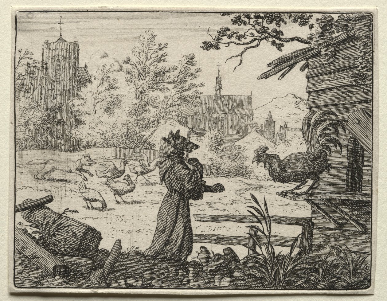 Reynard the Fox: Reynard Disguised as a Monk