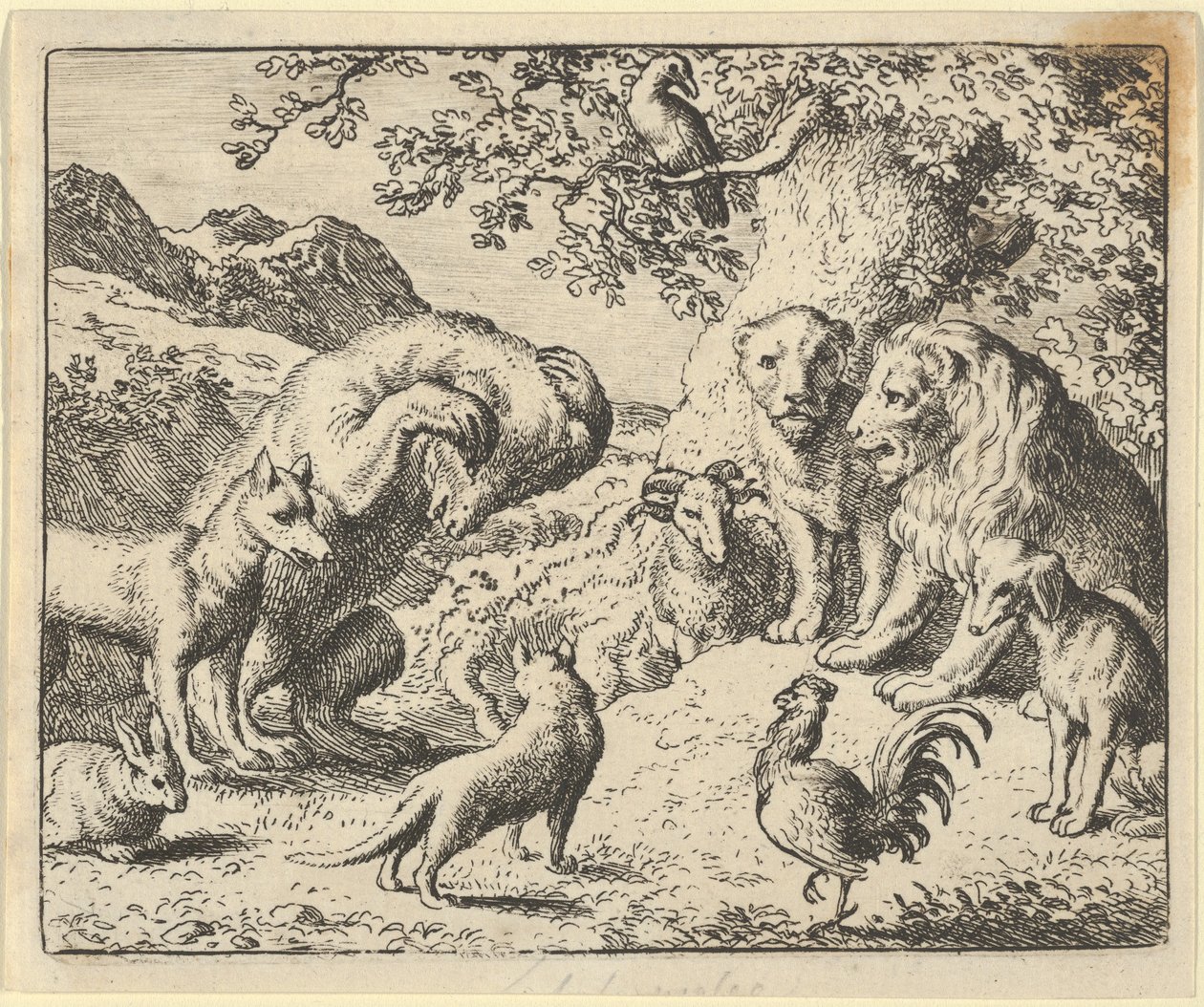 The Bear Seeks Justice from the Lion Against Renard, 1650-75 by Allart van Everdingen