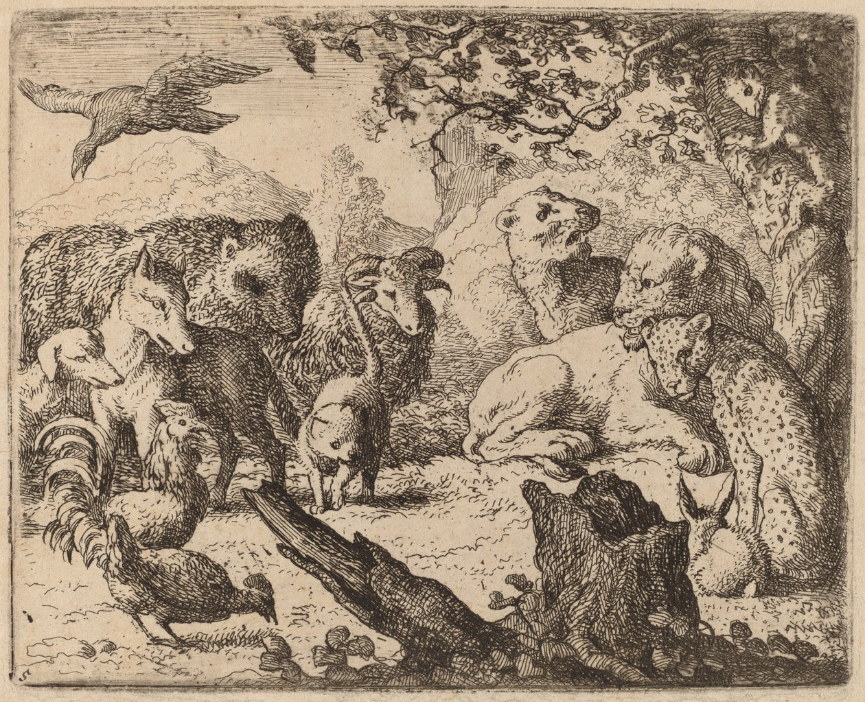 The Lion Announces a Peace, probably c. 1645-1656 by Allart van Everdingen