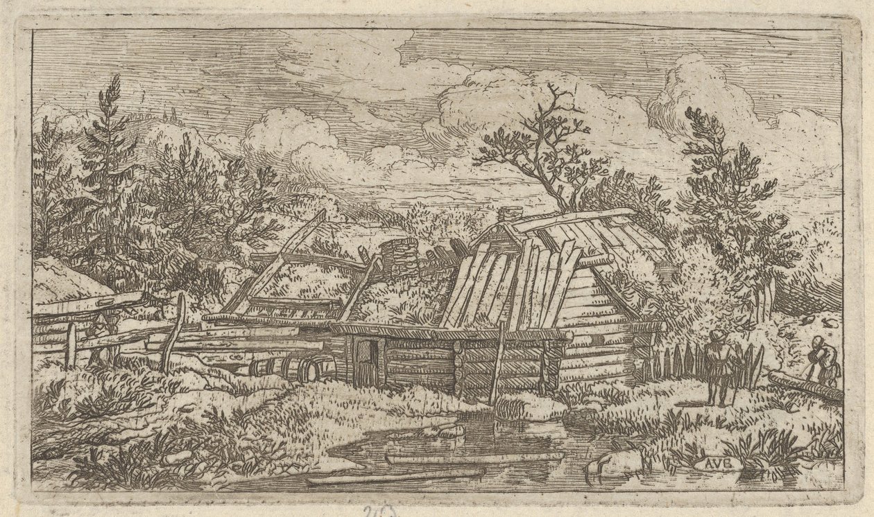 The Two Beams Floating in the Water, 17th century by Allart van Everdingen