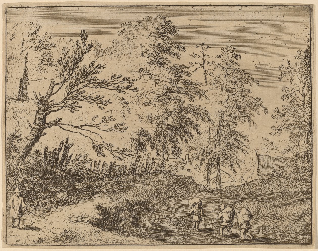 Three Porters, probably c. 1645-1656 by Allart van Everdingen