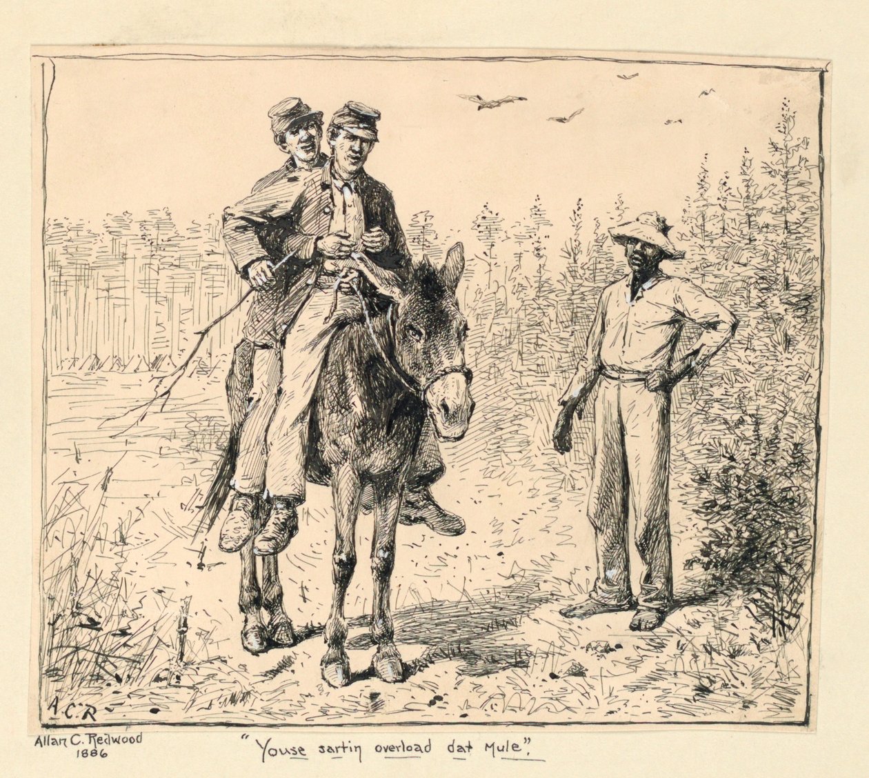 Youse Sartin Overload Dat Mule by Allen Carter Redwood