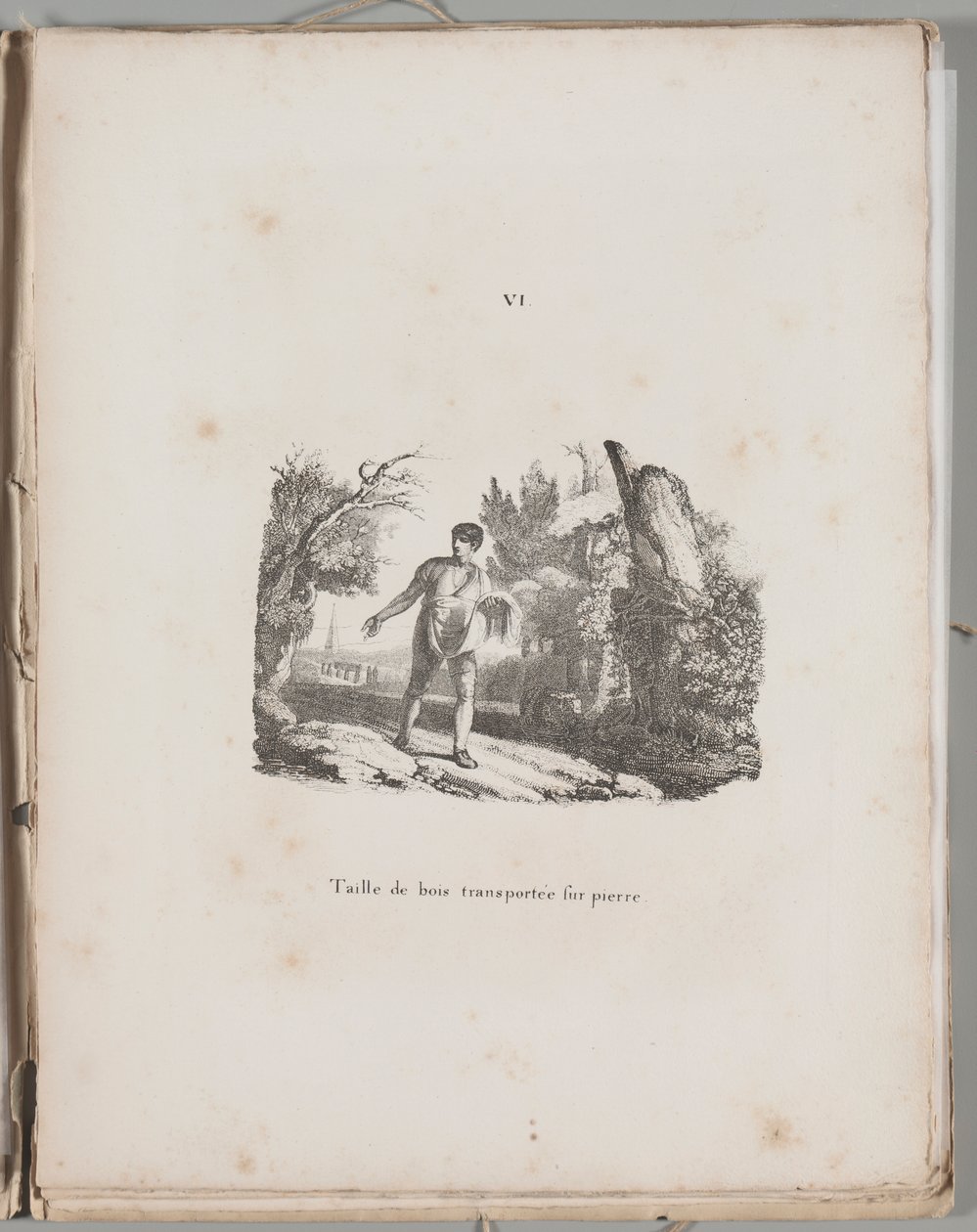 Art of the Lithograph: Transfer of a Wood Engraving (Plate VI) by Alois Senefelder