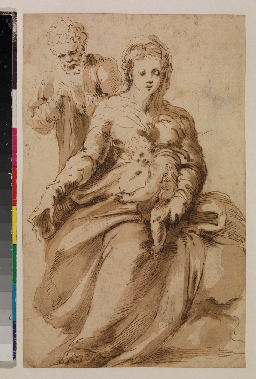 Holy Family, c.1537 by Alonso (workshop of) Berruguete