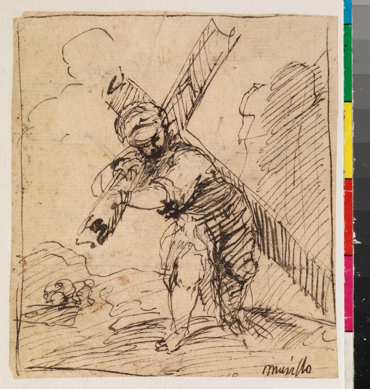 Christ carrying the Cross, recto, 17th century by Alonso Cano