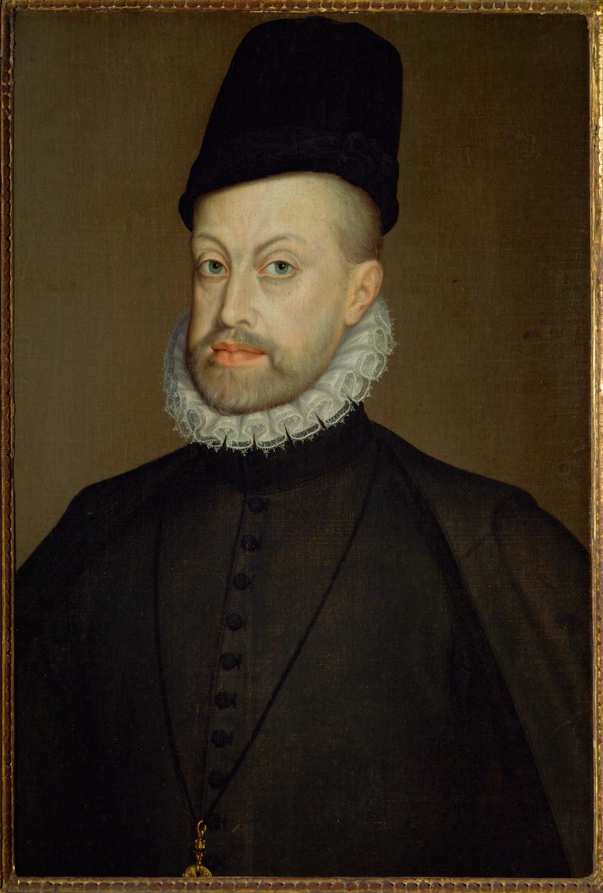 King Philip II of Spain, Son of Emperor Charles V and Isabella of Portugal by Alonso Sanchez Coello