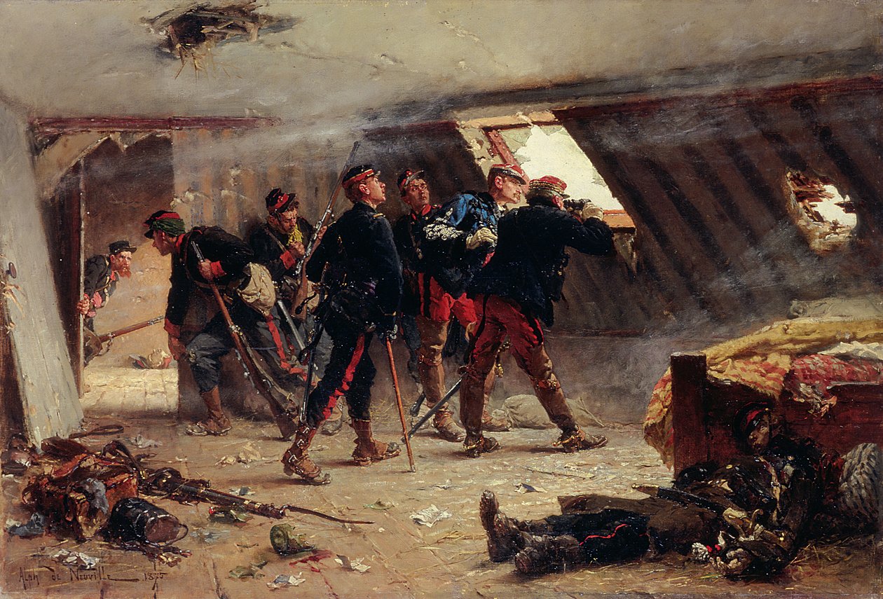 Episode from the Franco-Prussian War, 1875 by Alphonse Marie de Neuville