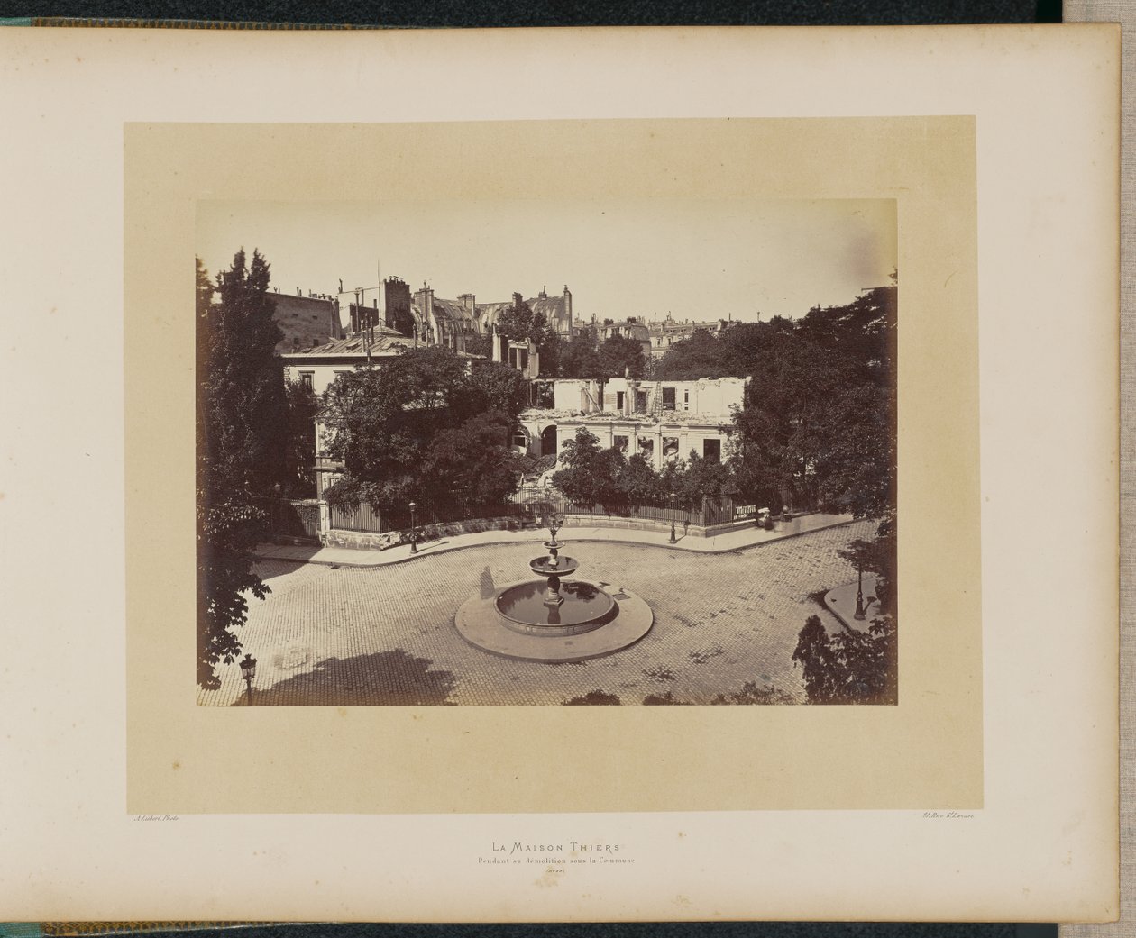 The Thiers House During Demolition, Under the Commune by Alphonse J. Liébert