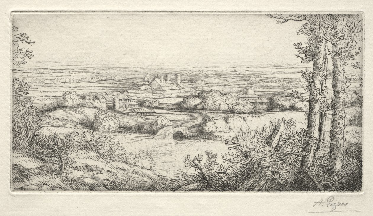 A Valley in Burgundy by Alphonse Legros