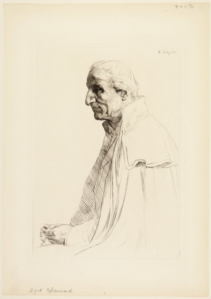 Aged Spaniard by Alphonse Legros
