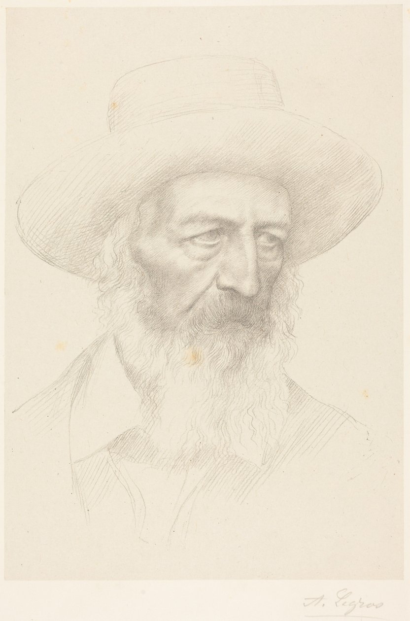 Alfred, Lord Tennyson by Alphonse Legros