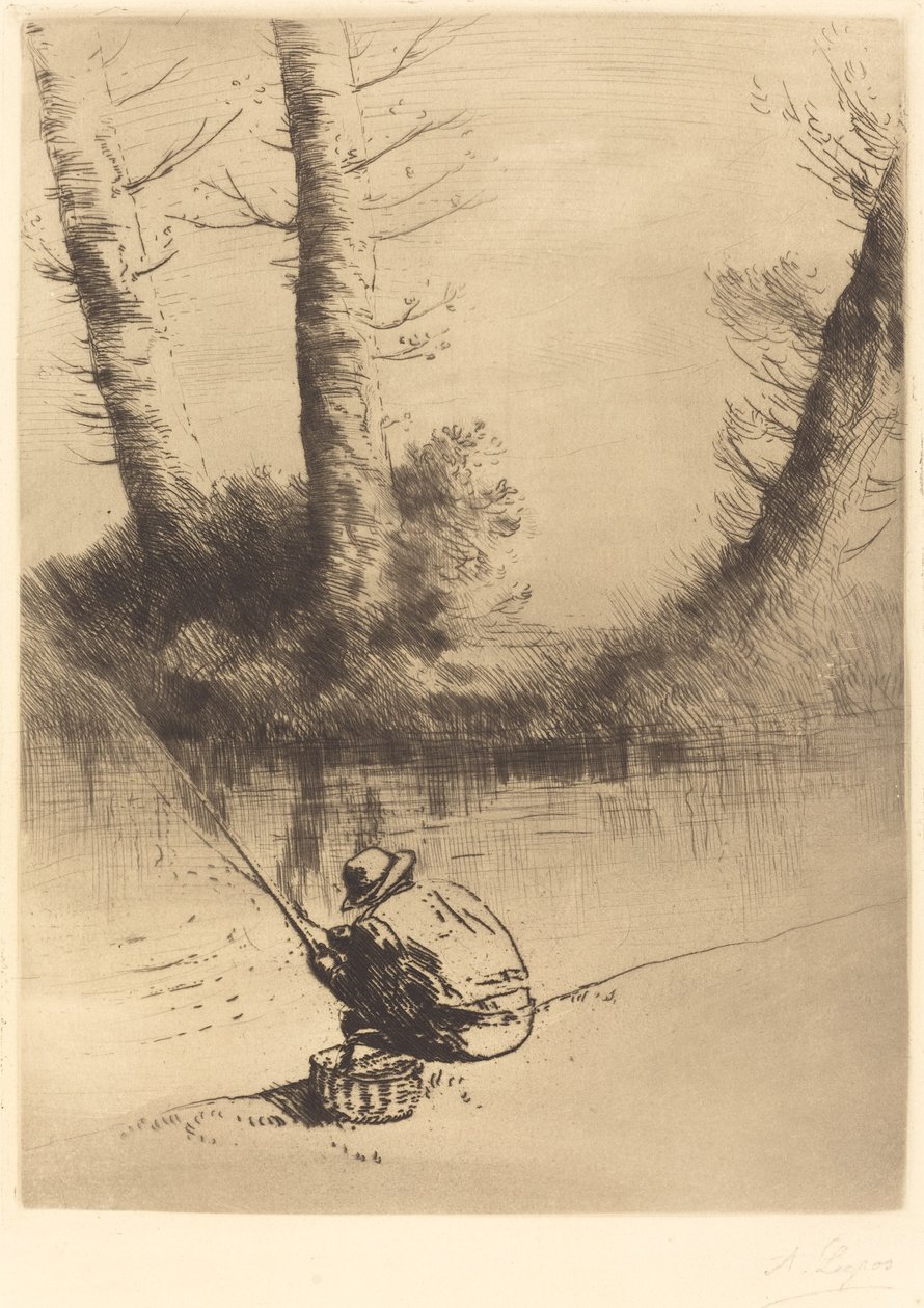 Angler by Alphonse Legros