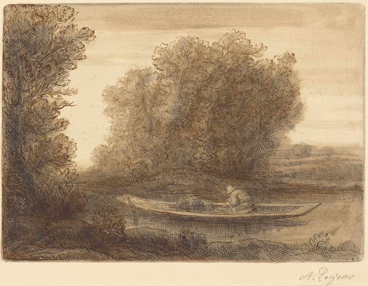 Bend in the River by Alphonse Legros