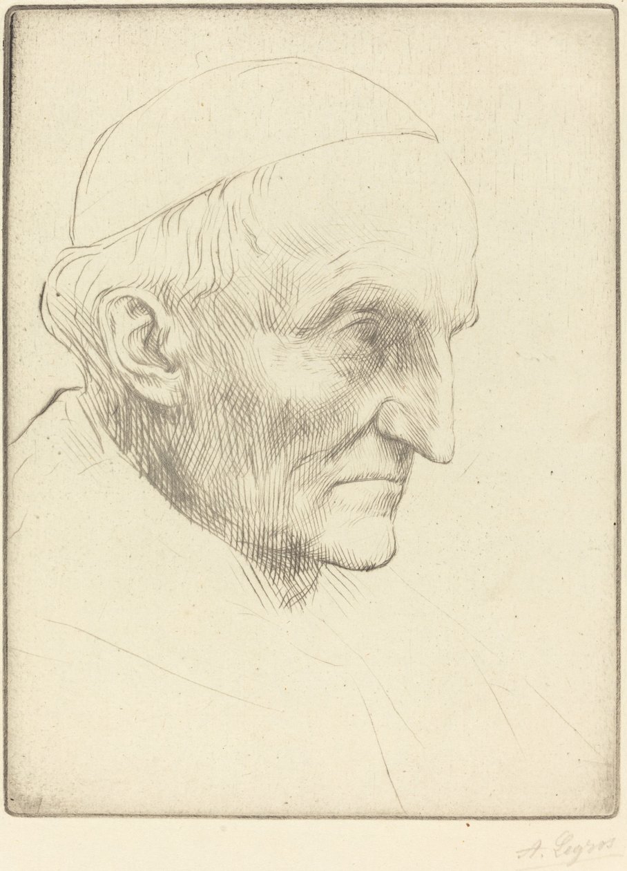Cardinal Manning, 3rd plate by Alphonse Legros